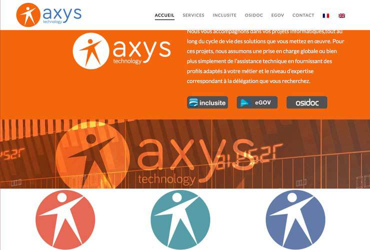 Design de site web – Axys